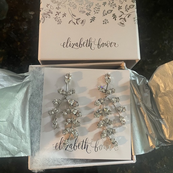 Elizabeth Bower Eden Mini Chandelier Crystal Earrings - Picture 2 of 4